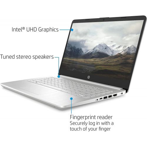 에이치피 2021 Newest HP Laptop, 14” Full HD Display, Intel Core i3-1115G4 up to 4.1GHz, 8GB RAM, 256GB SSD, Micro-Edge & Anti-Glare Screen, Thin & Portable, Windows 10 Home in S Mode + Nly