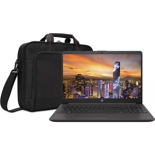 에이치피 HP 255 G8 15.6in Notebook PC Bundle with Athlon Silver 3050U up to 3.2GHz, 8GB 2400GHz DDR4, 256GB NVMe SSD, HD Display, Webcam, WiFi, Bluetooth, Win 10 Pro, and Laptop Bag