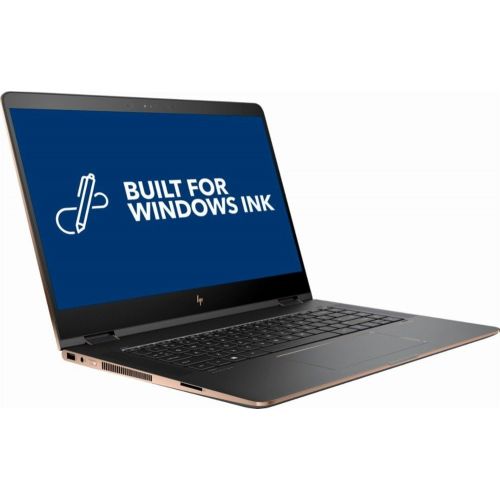 에이치피 HP Spectre x360 2-in-1 15.6 4K Ultra HD Touch-Screen Laptop, Intel i7 8th Gen CPU (8550U, QUAD CORE)- 16GB Memory - 512GB SSD - Dark Ash Silver