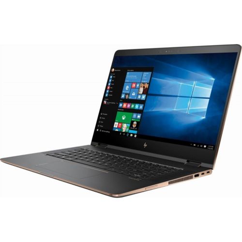에이치피 HP Spectre x360 2-in-1 15.6 4K Ultra HD Touch-Screen Laptop, Intel i7 8th Gen CPU (8550U, QUAD CORE)- 16GB Memory - 512GB SSD - Dark Ash Silver