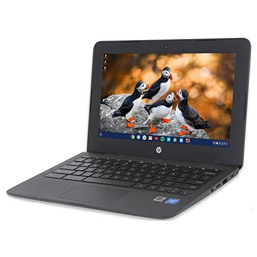 에이치피 HP 11a (1N091UA) Chromebook, 11.6 HD Display, Intel Celeron N3350 Upto 2.4GHz, 4GB RAM, 32GB eMMC, Card Reader, Wi-Fi, Bluetooth, Chrome OS