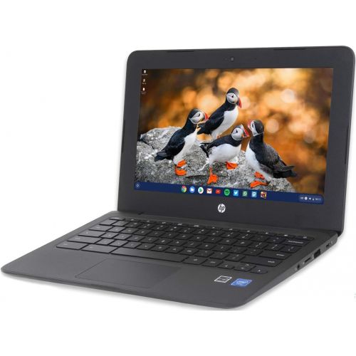 에이치피 HP 11a (1N091UA) Chromebook, 11.6 HD Display, Intel Celeron N3350 Upto 2.4GHz, 4GB RAM, 32GB eMMC, Card Reader, Wi-Fi, Bluetooth, Chrome OS