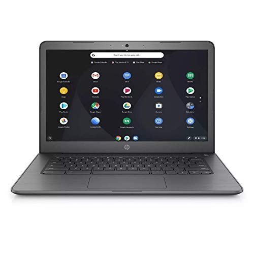 에이치피 2021 Newest HP Chromebook 14 HD Anti-Glare Screen Laptop Intel Celeron N3350 Dual Core HD Graphics 4GB DDR4 32GB eMMC USB Typc-C Lightweight up to 11 Hour Battery w/Ontrend 32GB Mi