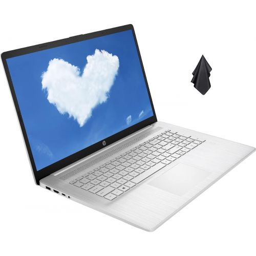 에이치피 HP Laptop 17.3 FHD IPS Display, AMD Ryzen 5 5500U 6 Core CPU (Beat Core i5-11300H), 32GB RAM, 1TB PCIe SSD, HD Webcam, WiFi, Bluetooth, HDMI, Win10, Free Upgrade to Win11 When Avai