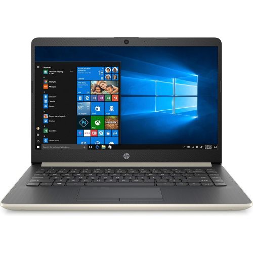 에이치피 HP 14 Slim Laptop, 14 HD Display, Ryzen 3 3200U, AMD Radeon Vega 3 Graphics, 4GB, 128GB SSD, Pale Gold, 14-dk0024wm