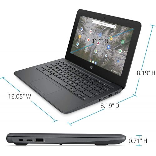 에이치피 2022 Newest HP Chromebook 11.6 HD Laptop for Business and Student, Intel Celeron N3350, 4GB Memory, 32GB eMMC, Webcam, USB-C, WiFi , Bluetooth, Chrome OS+AllyFlex MOUSPAD