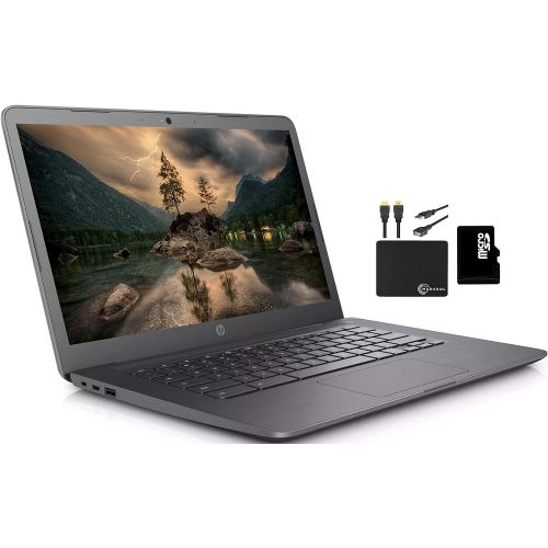 에이치피 2020 HP Premium Chromebook 14” HD Laptop Business & Student, Intel Celeron N3350,up to 2.4GHz,4GB RAM,32GB eMMC +128GB SD Card,HD Webcam Bluetooth WiFi Chrome OS,11+ Hour Battery,w