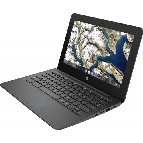 에이치피 HP 11.6 HD 1366 x 768 WLED-Backlit Chromebook, Intel Celeron N3350 up to 2.4GHz, 4GB Memory, 32GB eMMC, Wireless-AC, Bluetooth, Webcam, Media Reader, USB 3.1-C, Chrome OS, with 64G