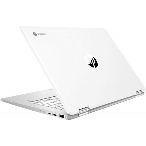 에이치피 2020 Newest HP Chromebook 2-in-1 Laptop, 14 HD Touchscreen, Intel Celeron N4000 Processor, 4GB Memory, 32GB eMMC SSD, Wi-Fi, Bluetooth, Webcam, Online Class, Chrome OS, White (256G