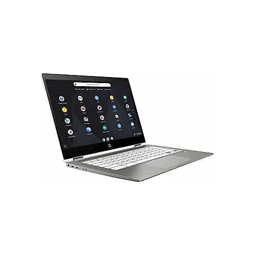 에이치피 HP Chromebook X360 14-inch Touchscreen 64GB eMMC Celeron N4020 (4GB Memory, Memory Card Reader, Chrome OS) White/ Mineral Silver, 14b-ca0645cl