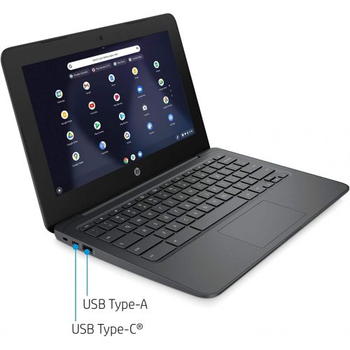 에이치피 Newest HP Chromebook 11.6 HD Laptop for Business and Student, Intel Celeron N3350, 4GB RAM, 32GB eMMC Flash Memory, Webcam, USB-A&C, WiFi , Bluetooth, Chrome OS, E.S Holiday 32GB U