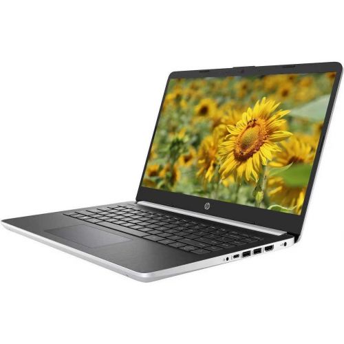 에이치피 HP 14 Laptop Computer, 14 inch HD Micro-Edge Display, 10th Gen Intel Dual-Core i3-1005G1, 8GB DDR4 128GB SSD, USB-C BT 4.2 HDMI Win 10 (Silver) + 16GB Micro SD Card