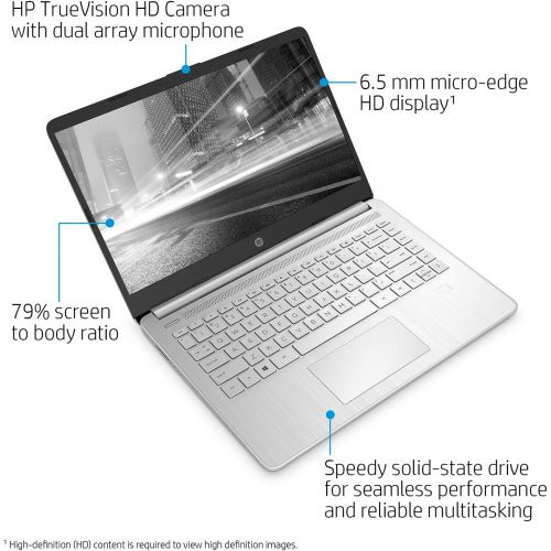 에이치피 HP Premium Laptop (2021 Latest Model), 14 HD Touchscreen, AMD Athlon Processor, 32GB RAM, 1TB SSD, Webcam, HDMI, Bluetooth, Wi-fi, Long Battery Life, Online Conferencing, Natural S