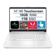 2021 Newest HP 14 HD Touchscreen Laptop Computer, AMD Ryzen 3 3250U up to 3.5GHz (Beat i5-7200U), 16GB DDR4 RAM, 1TB SSD, WiFi, Bluetooth, HDMI, Webcam, Remote Work, Windows 10 S,