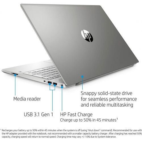 에이치피 HP Pavilion 15-Inch FHD 1920x1080 Laptop, 10th Gen Intel Core i5-1035G1, 8 GB RAM, 512 GB Solid-State Drive, Windows 10 Home (Snow Flake White)