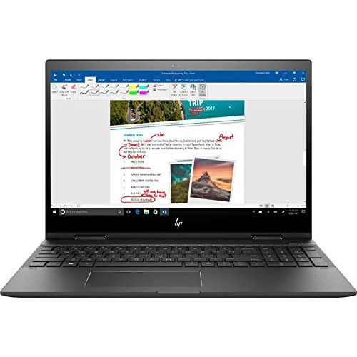 에이치피 2020 Premium HP Envy x360 15.6 Inch FHD Touchscreen Laptop (AMD Ryzen 5 2500U to 3.6 GHz, 16GB RAM, 512GB SSD, WiFi, Bluetooth, No DVD, B&O Play, Backlit Keyboard, Windows 10)