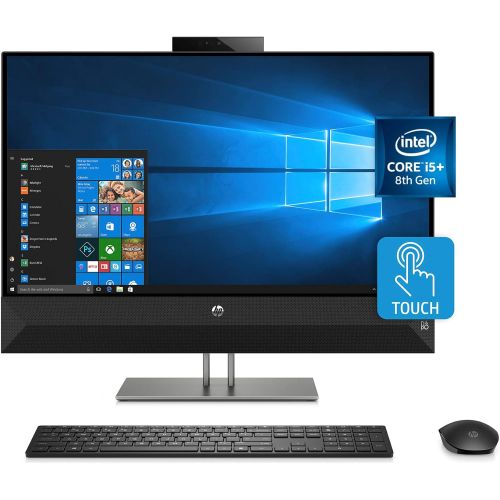 에이치피 HP Pavilion 27-inch All-in-One Computer, Intel Core i5+8400T, 8 GB RAM and 16 GB Intel Optane memory, 2 TB hard drive, Windows 10 (27-xa0050, Black)