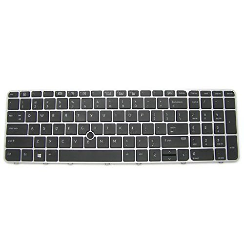 에이치피 New Genuine HP EliteBook 850 G3 Series US Keyboard with Frame 6037B0113701 836621-001