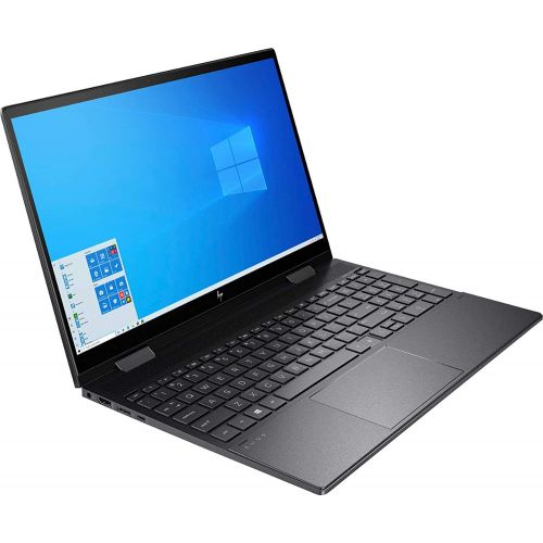 에이치피 HP Envy x360 15.6 FHD WLED Touchscreen 2-in-1 Laptop, AMD Hexa-Core Ryzen 5 4500U up to 4.0GHz, 16GB DDR4, 512GB PCIe SSD, Backlit Keyboard, Fingerprint Reader, HDMI, Webcam, Windo