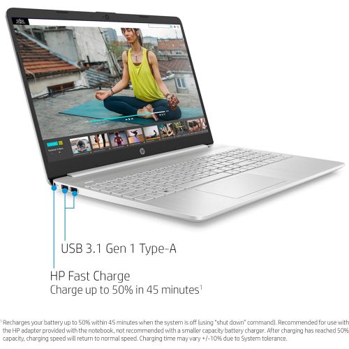 에이치피 HP 2020 15.6 HD Laptop Notebook Computer, 2-Core Intel Core i3-1005G1 1.2 GHz, 4GB RAM, 128GB SSD, No DVD, Webcam, Bluetooth, Wi-Fi, HDMI, Windows 10 S, TMLTT Bonus Kit