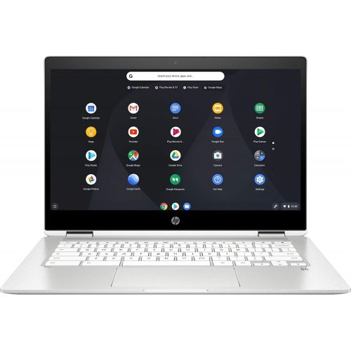 에이치피 HP 14 HD WLED-Backlit Touchscreen 2-in-1 Chromebook Laptop, Intel Celeron N4000 up to 2.6GHz, 4GB DDR4, 32GB eMMC, WiFi 5, Bluetooth, Webcam, Media Drive, USB 3.1-C, Chrome OS, 64G