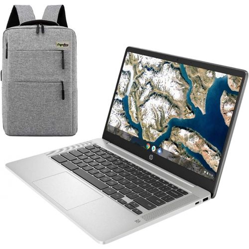 에이치피 2021 HP Chromebook 14 Inch Full HD 1080P Laptop, Intel Celeron N4000 Dual-Core Processor, 4 GB LPDDR4, 32 GB eMMC Storage, Webcam, WiFi 5, Chrome OS /Legendary Accessories