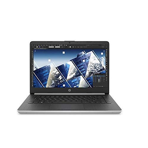 에이치피 HP 14 Inch HD WLED-Backlight Business Laptop Intel Core i3-1005G1 4GB DDR4 RAM 128GB SSD WiFi Bluetooth HDMI Windows 10 Home S Silver with HDMI Cable Bundle