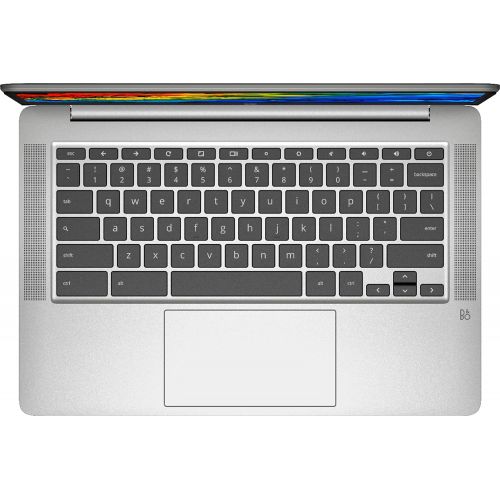 에이치피 HP 14 Chromebook, FHD Laptop, Intel Celeron N4000, 4GB Memory - 32GB eMMC, Natural Silver, Class Online Ready, Chrome OS, Bundled with TSBEAU Light & 4-Port USB 3.0 Hub & 32GB Micr