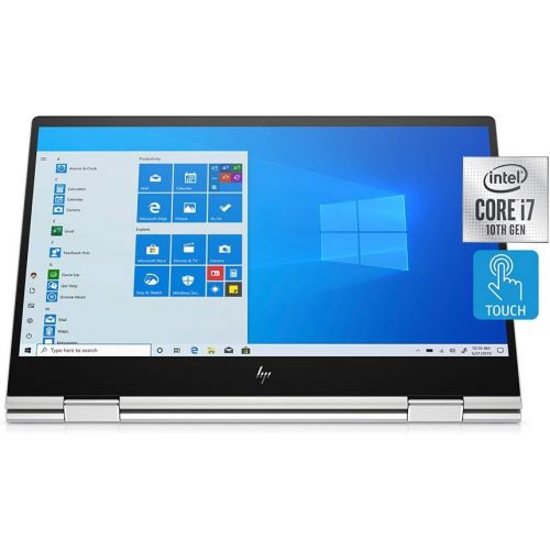 에이치피 2020 HP Envy X360 15.6 Inch FHD 1080P 2-in-1 Touchscreen Business Laptop, Intel Quad Core i7-10510U up to 4.9GHz, Intel UHD Graphics, 16GB DDR4 RAM, 1TB SSD, WiFi, Backlit KB, FP R