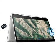 2020 HP x360 2-in-1 Chromebook 14 HD Touchscreen Laptop Computer, Intel Celeron N4000, 4GB RAM, 32GB eMMC, B&O Audio, HD Webcam, Intel UHD Graphics 600, Chrome OS, White, 32GB Snow