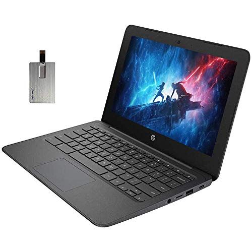 에이치피 2020 HP 11.6 HD Display Chromebook Computer, Intel Celeron Processor N3350, Intel HD Graphics 500, HD Webcam, HD Audio, USB-C, Chrome OS, Gray, Parent (4GB RAM 32GB eMMC & 32GB USB