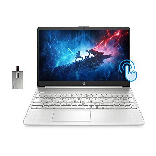 에이치피 2021 HP 15.6” FHD IPS Touchscreen Laptop Computer, 10th Gen Intel Core i5-1035G1 Processor, 32GB RAM, 1TB SSD, HD Audio, HD Webcam, Intel UHD Graphics 620, Win 10, Silver, 32GB Sno