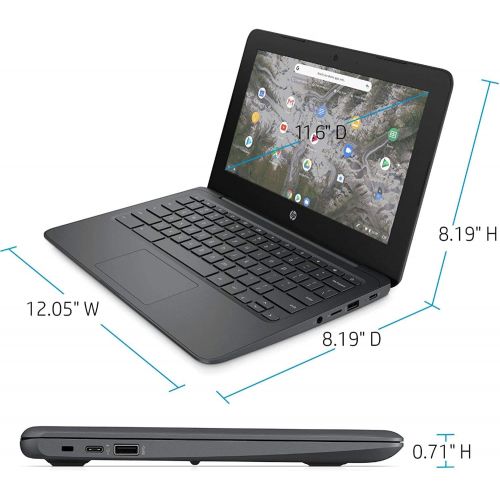 에이치피 2020 Newest HP Chromebook 11.6 HD Laptop for Business and Student, Intel Celeron N3350, 4GB Memory, 64GB Space(32GB eMMC+32GB MemoryCard), Webcam, USB-C, WiFi , Bluetooth, Chrome O