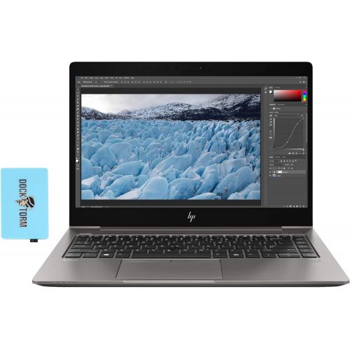 에이치피 HP Zbook 14U G6 Workstation Laptop (Intel i7-8565U 4-Core, 32GB RAM, 512GB m.2 SATA SSD, AMD Pro WX 3200, 14.0 Full HD (1920x1080), Fingerprint, WiFi, Bluetooth, Webcam, Win 10 Pro