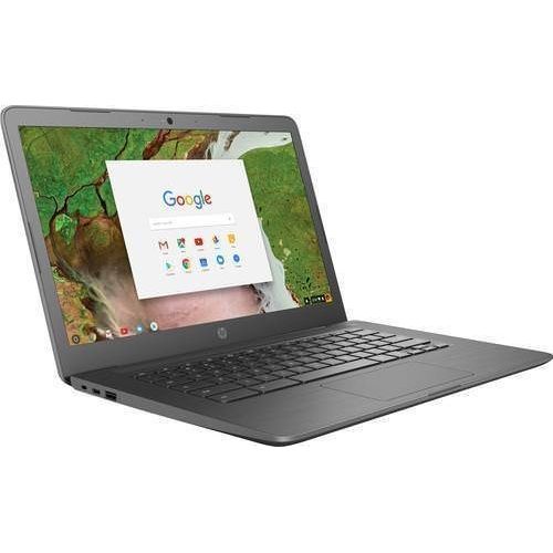 에이치피 2021 HP Chromebook 14 HD Touchscreen Light and Thin Laptop, Intel Core Celeron N3350 Processor, 4GB RAM, 32GB EMMC, Webcam, Bluetooth, Wi-Fi, Chrome OS, Black, W/ IFT Accessories