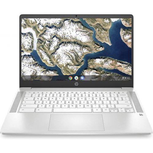 에이치피 2022 HP Chromebook 14 FHD IPS Thin and Light Laptop, Intel Celeron N4000 Processor, 4GB Memory, 32GB eMMC, Backlit Keyboard, Audio by B&O, Chrome OS, Ceramic White, W/ IFT Accessor