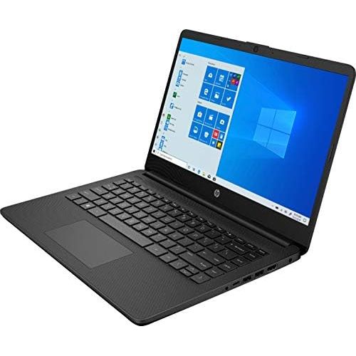 에이치피 HP Steam 14 Premium Business Laptop Computer 14 Diagonal HD Display Intel Celeron N4020 4GB RAM 64GB eMMC HDMI Office 365 USB-C Webcam Win 10 (Jet Black) + 16GB Micro SD Card