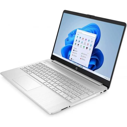 에이치피 HP Laptop, 15.6” HD Screen, Intel Pentium N5030 Processor, 8GB RAM, 256GB SSD, Intel UHD 605 Graphics, 720p HD Webcam, Windows 11S, Nature Silver, BesTry Accessory Bundle