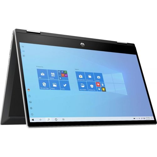 에이치피 2020 HP - Pavilion x360 2-in-1 14 HD Touch-Screen Business Convertible Laptop - Intel Core i3-1035G1 - 8GB Memory - 256GB SSD - Win10 Pro - Natural Silver - w/ RATZK 32GB USB Drive