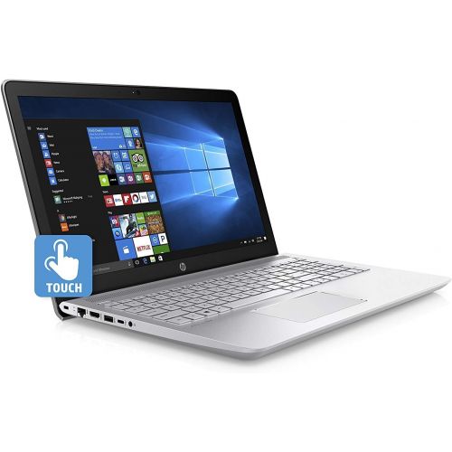 에이치피 HP 15.6 inch HD Laptop, Intel Core i5-7200U Processor 2.5GHz, 12GB DDR4 RAM, 1TB HDD, HDMI, Bluetooth, SuperMulti DVD, WiFi, HD Webcam, Windows 10 -Turbo Silver