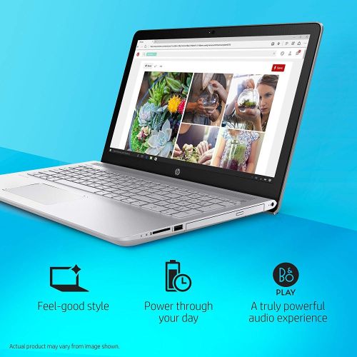 에이치피 HP 15.6 inch HD Laptop, Intel Core i5-7200U Processor 2.5GHz, 12GB DDR4 RAM, 1TB HDD, HDMI, Bluetooth, SuperMulti DVD, WiFi, HD Webcam, Windows 10 -Turbo Silver