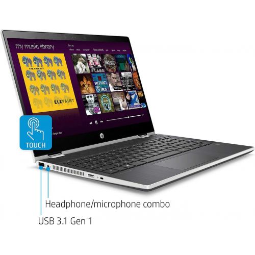 에이치피 HP Pavilion X360 2-in-1 14 HD WLED-Backlit Touch Screen Display Laptop Intel Core i5-8265U Quad-Core 8GB DDR4 512GB SSD HDMI Intel UHD Graphics 620 Windows 10