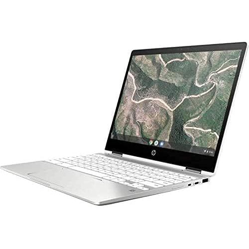 에이치피 HP x360 12 HD+ (1366 x 912) Touch 2-in-1 Chromebook Laptop, Intel Celeron N4020, 4GB RAM, 64GB eMMC, Wireless-AC, Bluetooth, Webcam, Media Card Reader, USB 3.1-C, Chrome OS, ABYS 6