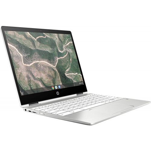 에이치피 HP x360 12 HD+ (1366 x 912) Touch 2-in-1 Chromebook Laptop, Intel Celeron N4020, 4GB RAM, 64GB eMMC, Wireless-AC, Bluetooth, Webcam, Media Card Reader, USB 3.1-C, Chrome OS, ABYS 6