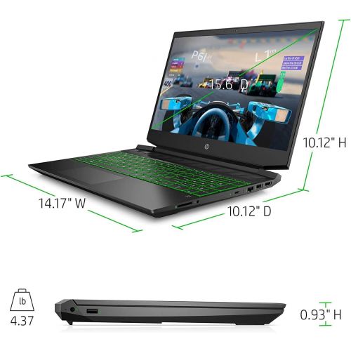 에이치피 Newest HP Pavilion 15.6 FHD Gaming Laptop, AMD 3rd Gen 6-Core Ryzen 5 4600H(Up to 4.0Ghz), NVIDIA GeForce GTX 1650, 16GB DDR4 RAM, 512GB SSD, B&O Audio, Backlit Keyboard, HDMI, Win