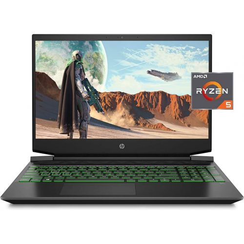 에이치피 Newest HP Pavilion 15.6 FHD Gaming Laptop, AMD 3rd Gen 6-Core Ryzen 5 4600H(Up to 4.0Ghz), NVIDIA GeForce GTX 1650, 16GB DDR4 RAM, 512GB SSD, B&O Audio, Backlit Keyboard, HDMI, Win