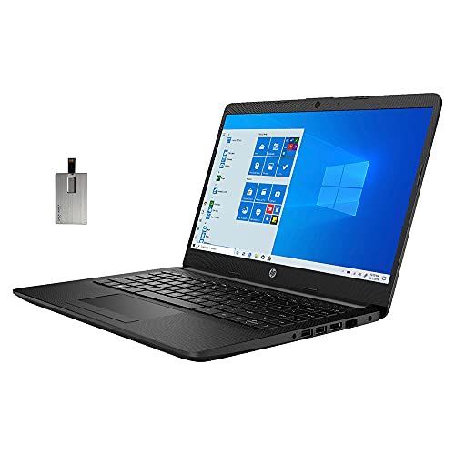 에이치피 2021 HP 14 HD Display Laptop Computer, AMD Athlon Silver 3050U Processor, 16GB DDR4 RAM, 512GB SSD, AMD Radeon Graphics, HD Audio, HDMI, USB-C, Bluetooth, Windows 10S, Black, 32GB