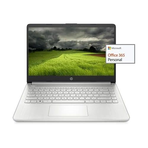 에이치피 HP 2021 Newest 14in HD Laptop Light-Weight, AMD Athlon 3050U(Up to 3.2GHz), 8GB RAM, 256GB SSD + 64GB eMMC, 1 Yr Office365, WiFi, Bluetooth 5, USB-A&C, HDMI, Webcam, Win10, w/Ghost