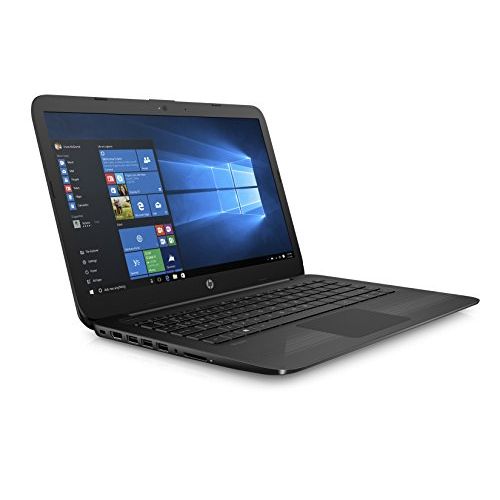 에이치피 HP Stream 14 Inch Laptop (2018 New), Intel Celeron N3060 Processor, 4GB RAM, 32GB eMMC Storage, Office 365 Personal 1-year included, Windows 10 Home, Jet Black