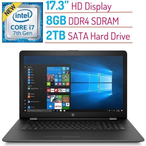 에이치피 2018 High Performance HP 17.3? HD+ (1600x900) Display Laptop PC, 7th Gen Intel Core i7-7500U Processor up to 3.5GHz, 8GB DDR4 SDRAM, 2TB HDD, DVD-RW, Bluetooth, WIFI, HDMI, Webcam,